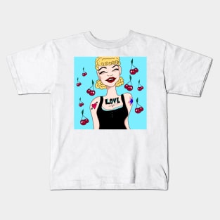 Rock and Roll girl Kids T-Shirt